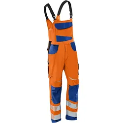 KÜBLER REFLECTIQ Latzhose PSA 2 warnorange/kornblumenblau 23K - 3207 8340-3746-23K - warnorange/kornblumenblau