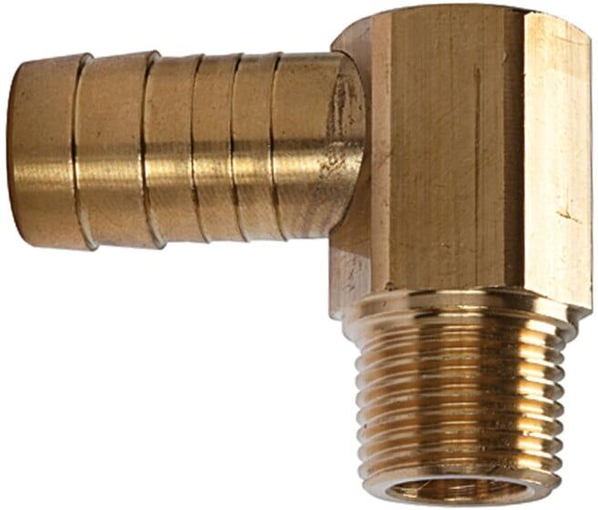 Riegler Raccord coudé fileté 90°, M10x1 mâle conique, raccord tuyau 9 mm (290.931)