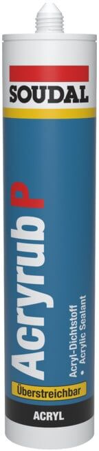 Soudal peintre acrylique Acryrub P intérieur blanc 310 ml (127419)