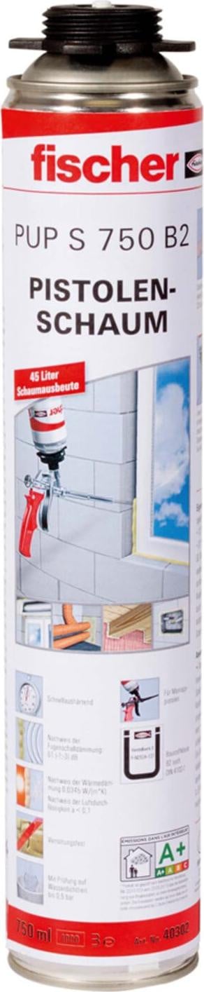 Fischer 1K-Pistoolschuim, 750 ml (opbrengst: 45 liter)