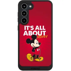Nivocase Handyhülle für Samsung Galaxy S23+ Hülle NIVOpure Case Schwarz Disney Maus Offizielles (Samsung Galaxy S23+), Smartphone Hülle, Schwarz