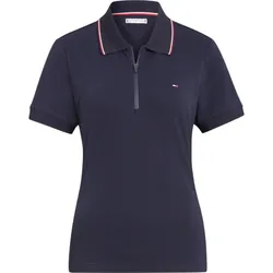 Tommy Hilfiger Damen Poloshirt CAMDEN ZIP desert sky, Größe: M