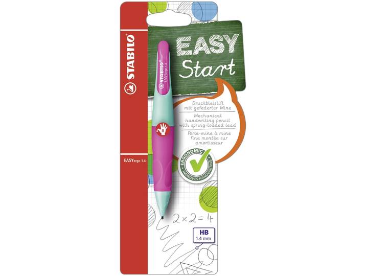 Stabilo Bleistift EASYergo 1.4 türkis/neonpink HB