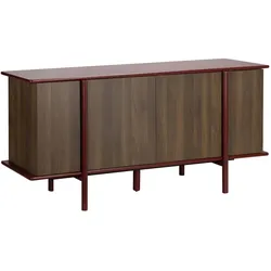 Oviala Business Sideboard in Holzoptik 4 Türen 180 cm Bordeaux Oviala