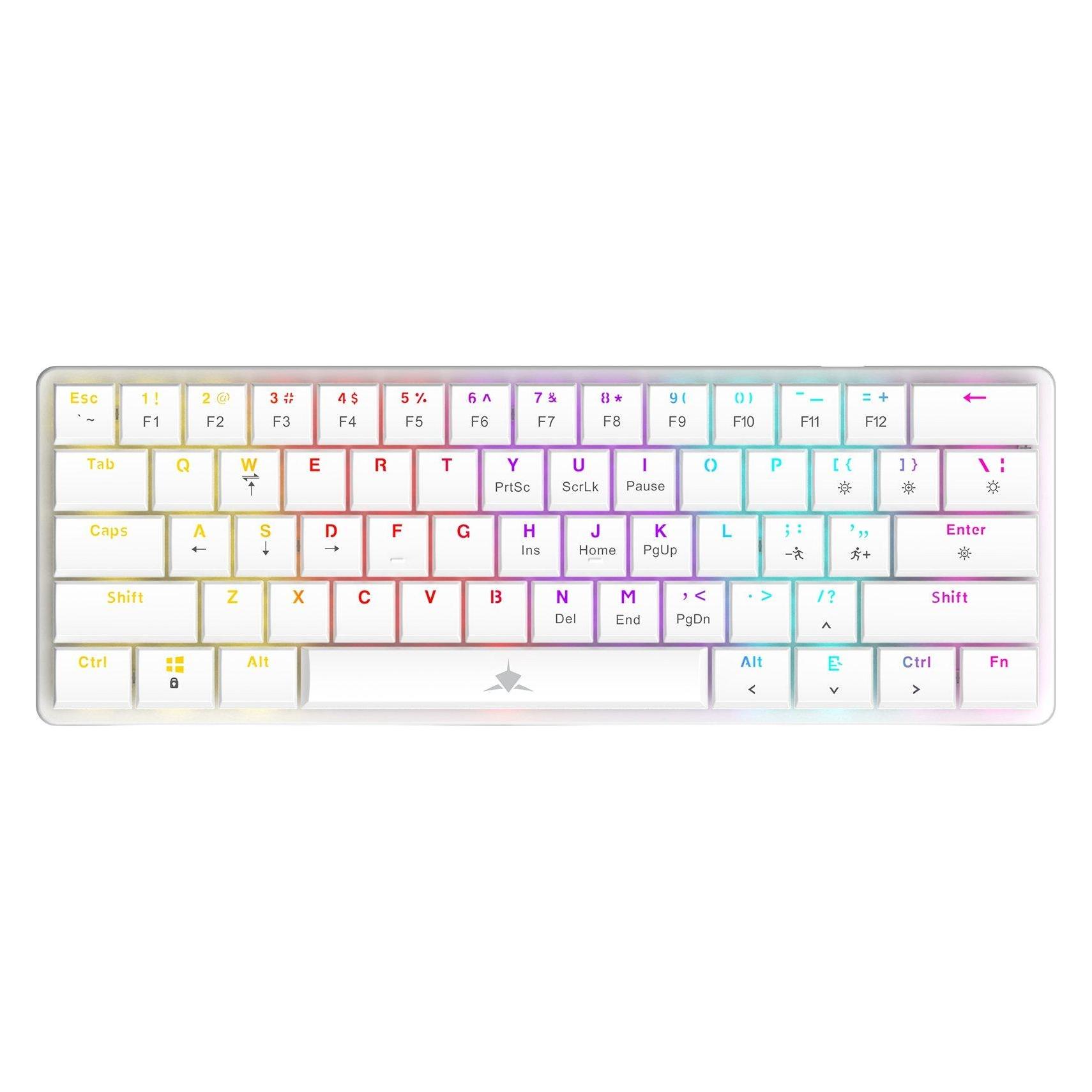 White Shark GK-006221 Nagamaki White-Mechanical-Blue.SW (US, Kabelgebunden) (NAGAMAKI-W-US-BLUE.SW)