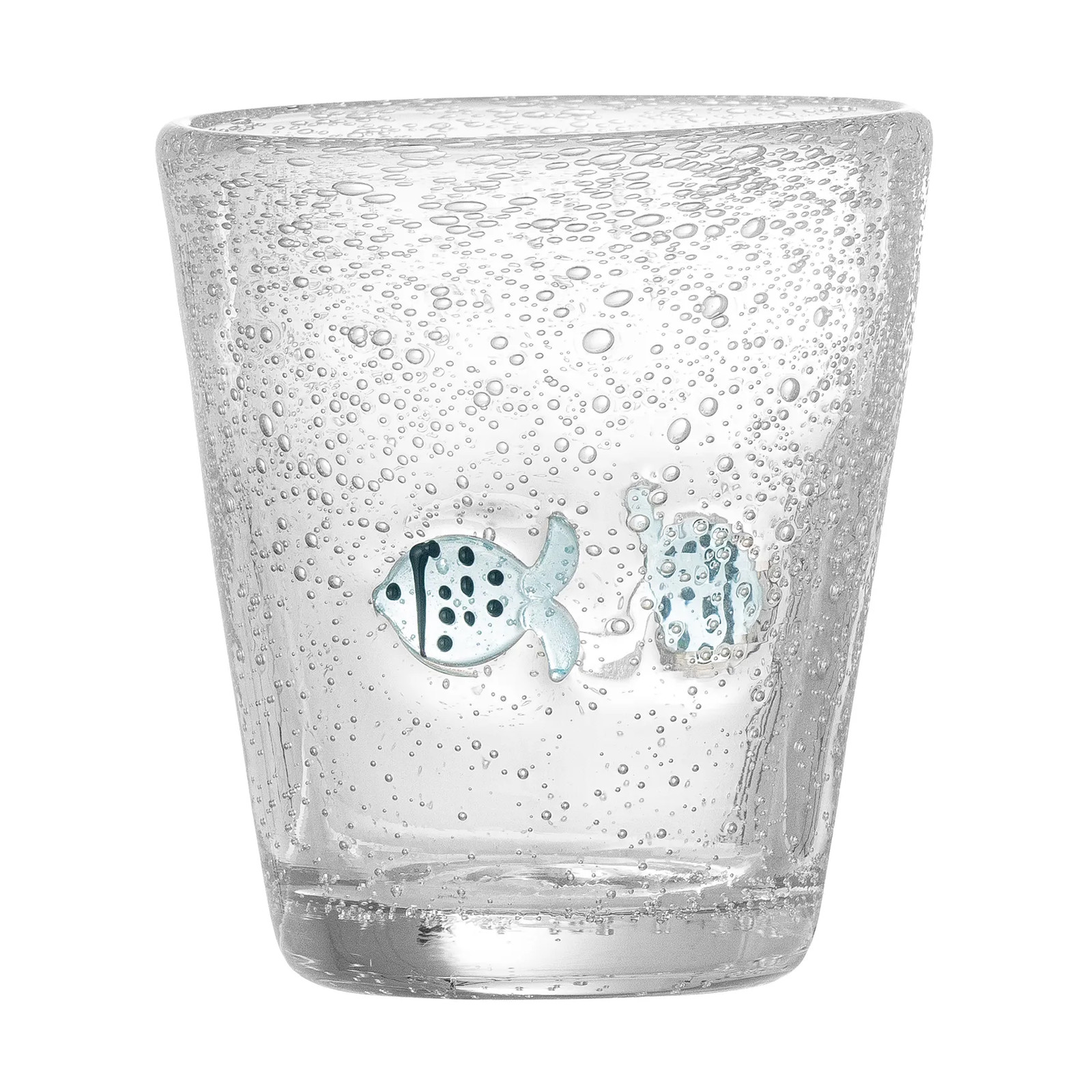 Bloomingville Finney waterglas set van 6 stuks - 310 ml - Transparant, Blauw, Beige