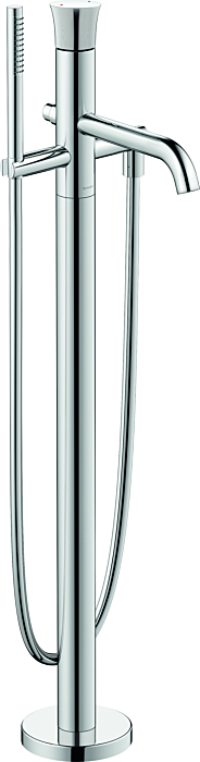 Duravit White Tulip Wannenarmatur WT5250000010 bodenstehend, Ausladung 200mm, chrom