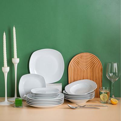 MALACASA Elisa Porcelain Dinnerware Set (Service for 6)