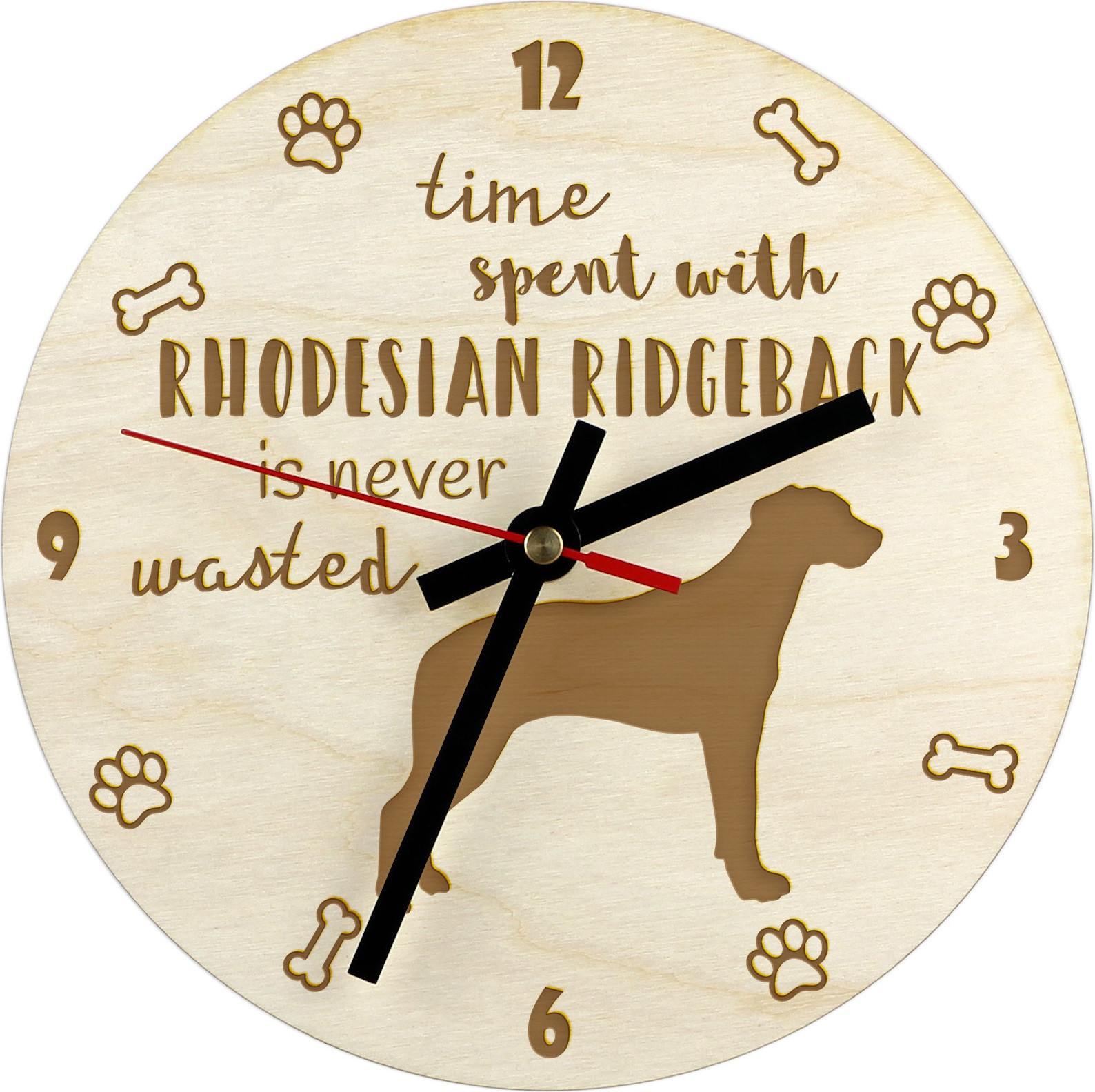 Art-Dog Wandklok Rhodesian Ridgeback I