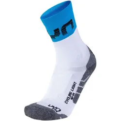 UYN Cycling Light Fahrradsocken mit Cool-Air-Flow Technologie aus Natex Herren white/indigo bunting 35-38