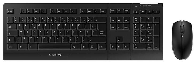 CHERRY B.Unlimited 3.0 kabelloses Tastatur-und-Maus-Set - Schwarz JD-0410FR-2