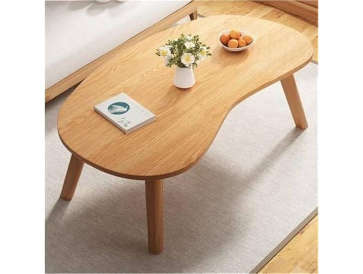 Kreativer gebogener Couchtisch aus Holz, Mid-Century Modern for Wohnen Room klappbare Beistelltische for zu Hause couchtisch
