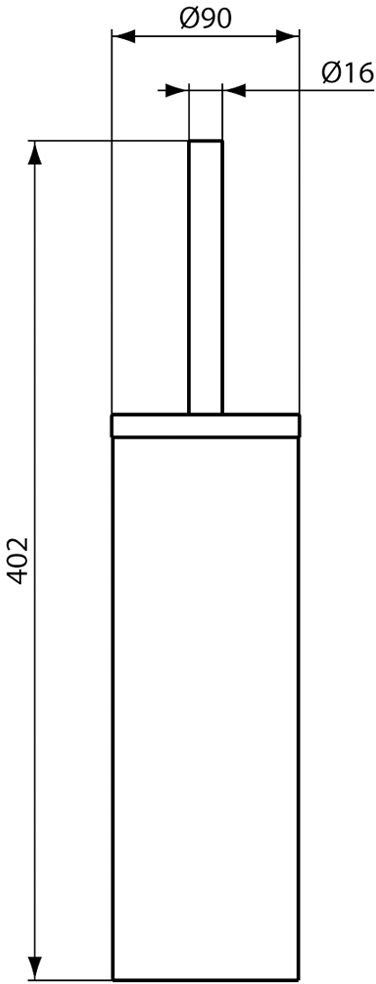 Ideal Standard Bürstengarnitur, Accessoires, A9108MY, stahl gebürstet - stahl gebürstet