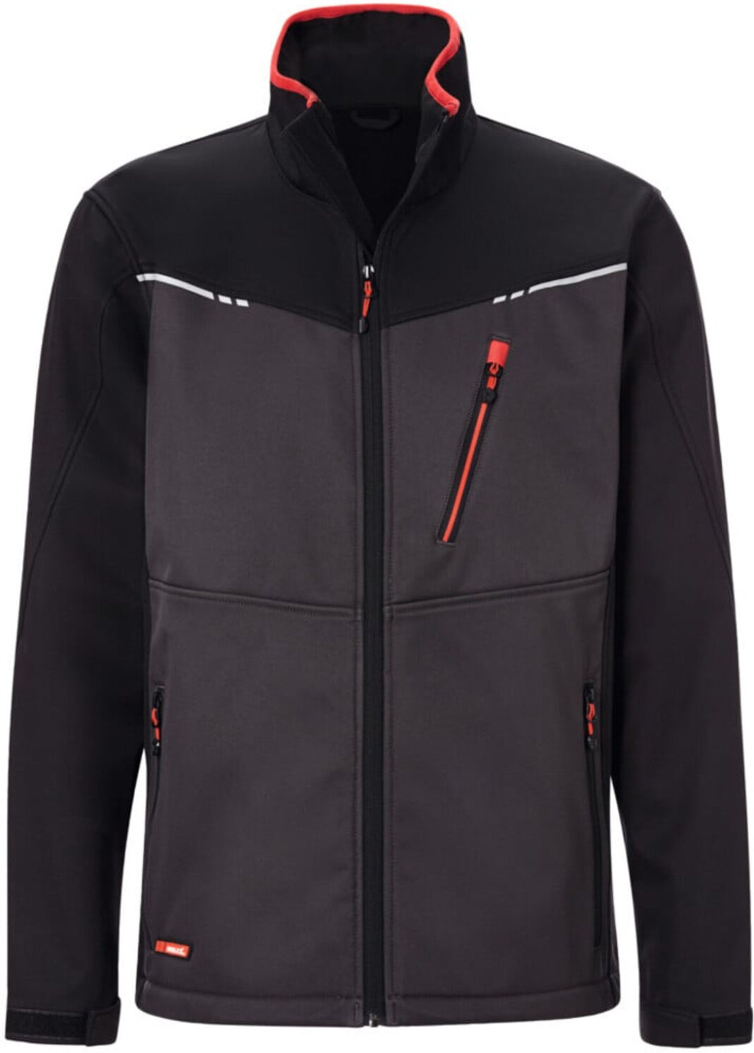 Holex Softshell Jacke, dunkelgrau / schwarz / rot, Unisex-Größe: 3XL (090602 3XL)