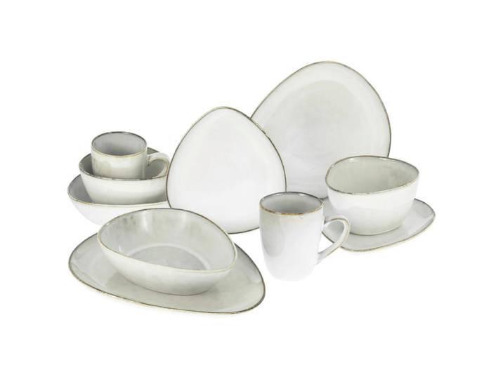 Creatable Kombiservice, Weiß, Keramik, 10-teilig, 300 ml,400 ml, Essen & Trinken, Geschirr, Geschirr-Sets, Kombiservice