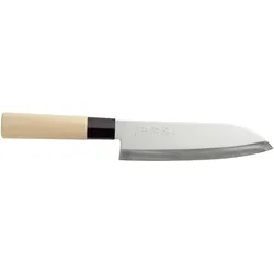 Hendi Santoku mit Holzgriff, Klinge:, Küchenmesser, Braun