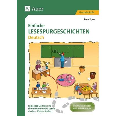 Einfache Lesespurgeschichten Deutsch, Geheftet von Sven Rook, Auer Verlag in der AAP Lehrerwelt GmbH, 978-3-403-07895-1