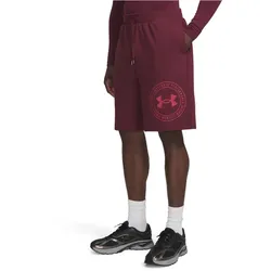 UNDER ARMOUR Rival Lightweight Graphic Shorts Herren 625 - vintage maroon/claret XL