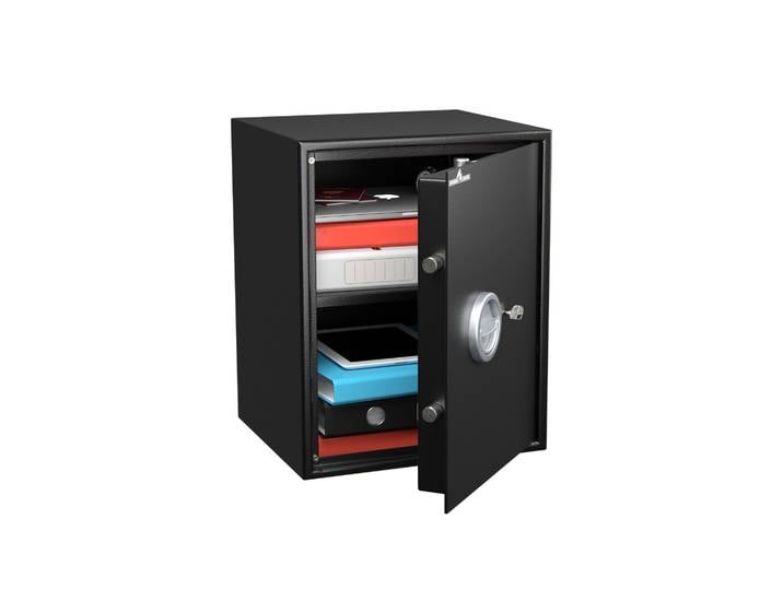 Hartmann Tresore Coffre-fort blindé 60 L serrure à clé - Noir