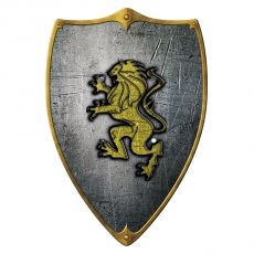 holzspielerei Ritterschild - Löwe gold 269712