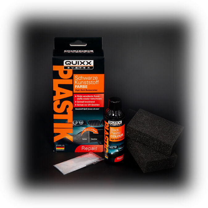 Quixx Kunststofflack Schwarze Kunststoff-Farbe 10188 0.075l