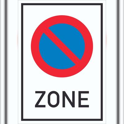 HB-Druck Beginn Eingeschränktes Haltverbot Schild A5 (148x210mm)