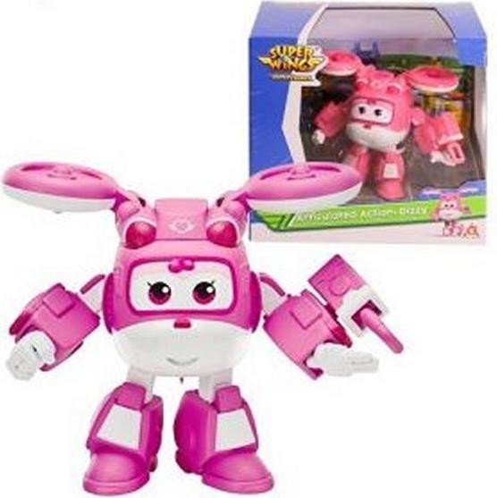 Bullyland Super Wings Dizzy vliegtuig met articulerende bewegingen, 8 cm