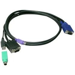 LevelOne KVM Kabel ACC-3203 USB+PS/2, KVM-Switch Kabel