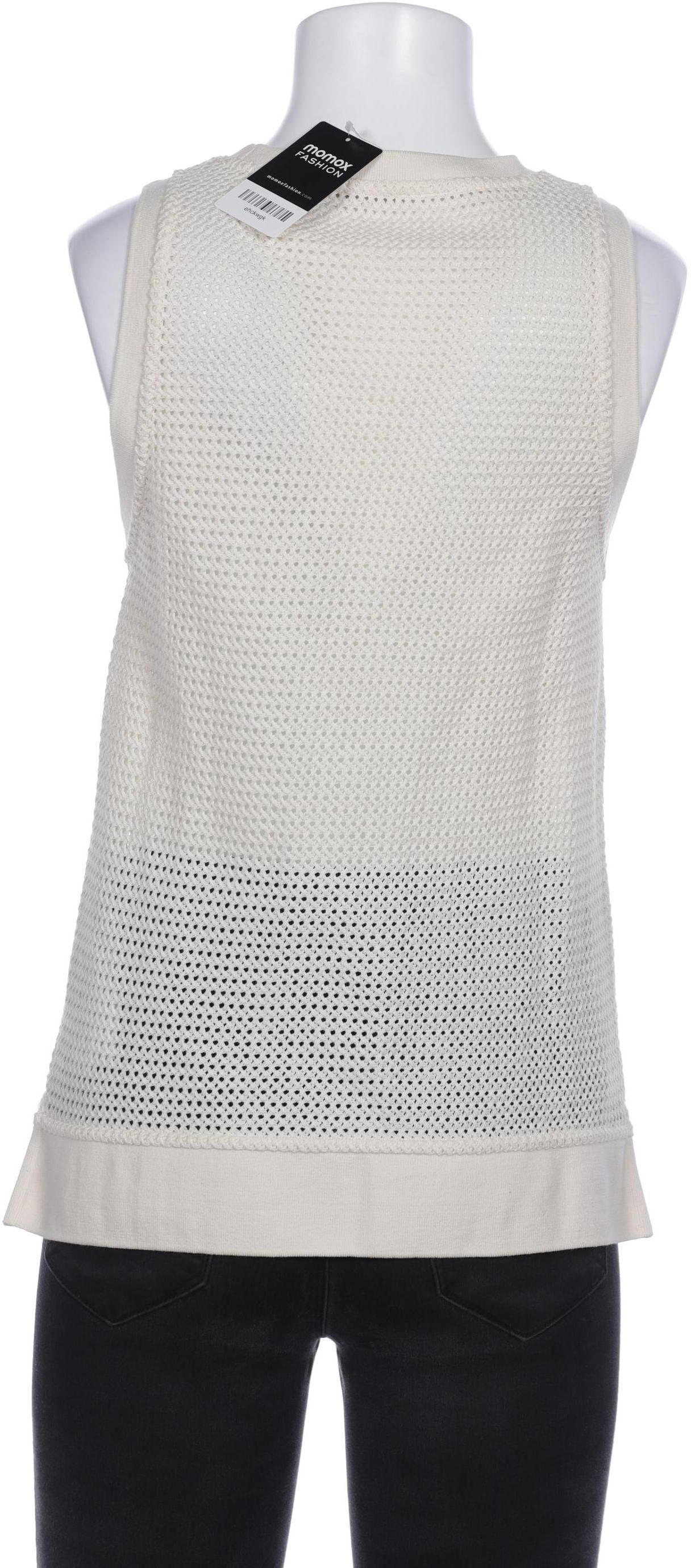 Massimo Dutti Damen Pullover, Cremeweiß, Gr. XS, Baumwolle - Second Hand