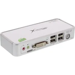 INLINE KVM Switch, DVI, 2-fach, USB (4-fach), mit Audio