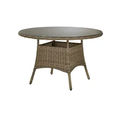 a casa mia Gartentisch rund Florenz 2 , creme , Maße (cm): H: 75  Ø: 121