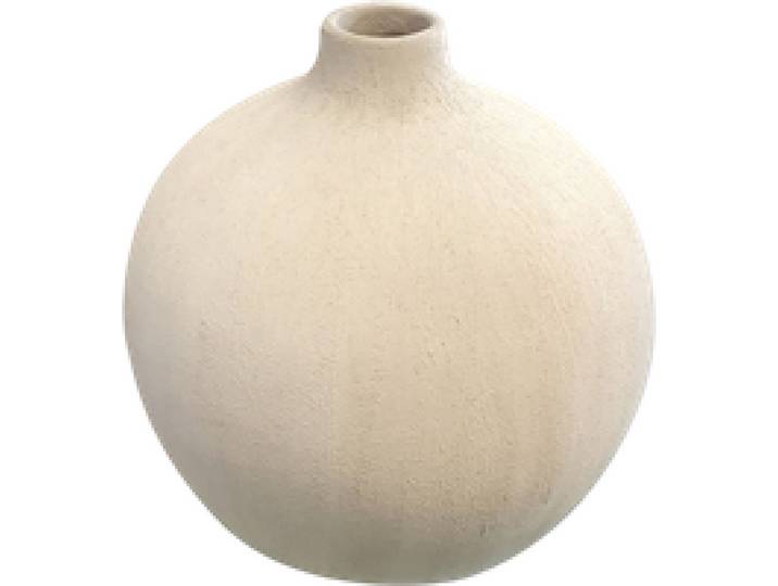Vase décoratif en céramique blanc mat texturé H29 cm Bianca