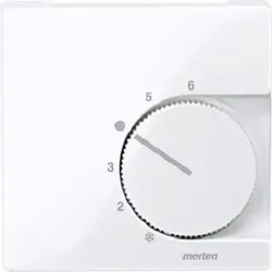 Merten Zentralplatte Raumtemp.Eins. System M aktivweiss glänzend 534725