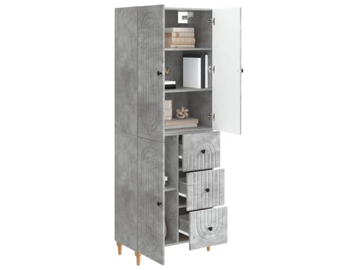 KTHLBRH Set aus 2 Schränken, 66 x 34,5 x 90 cm, aus technischem Holz Modernes Design, flexible Konfigurationen, für den Innen- und Außenbereich, Schrank