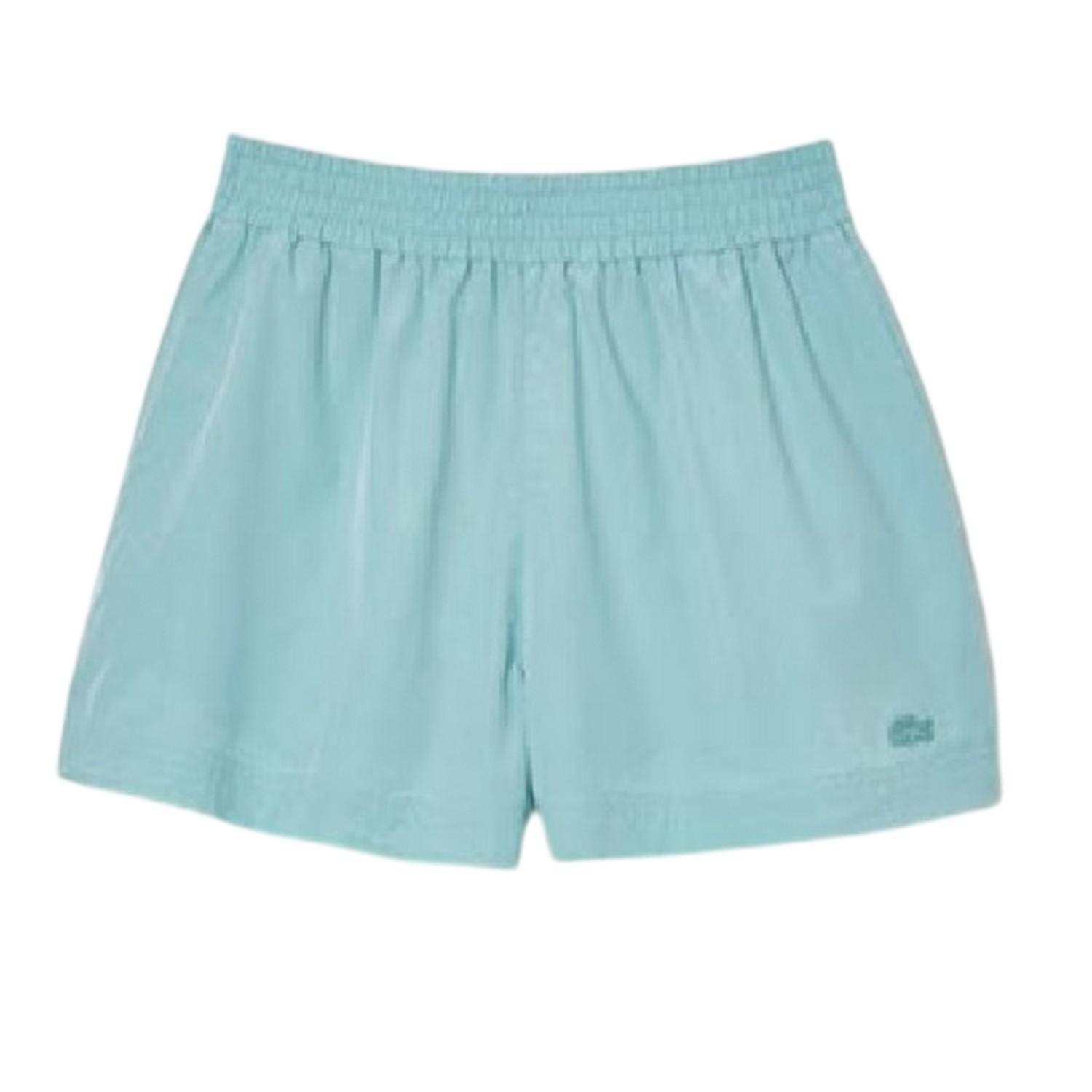 Lacoste Fleece-short met logo voor dames (Blauw)