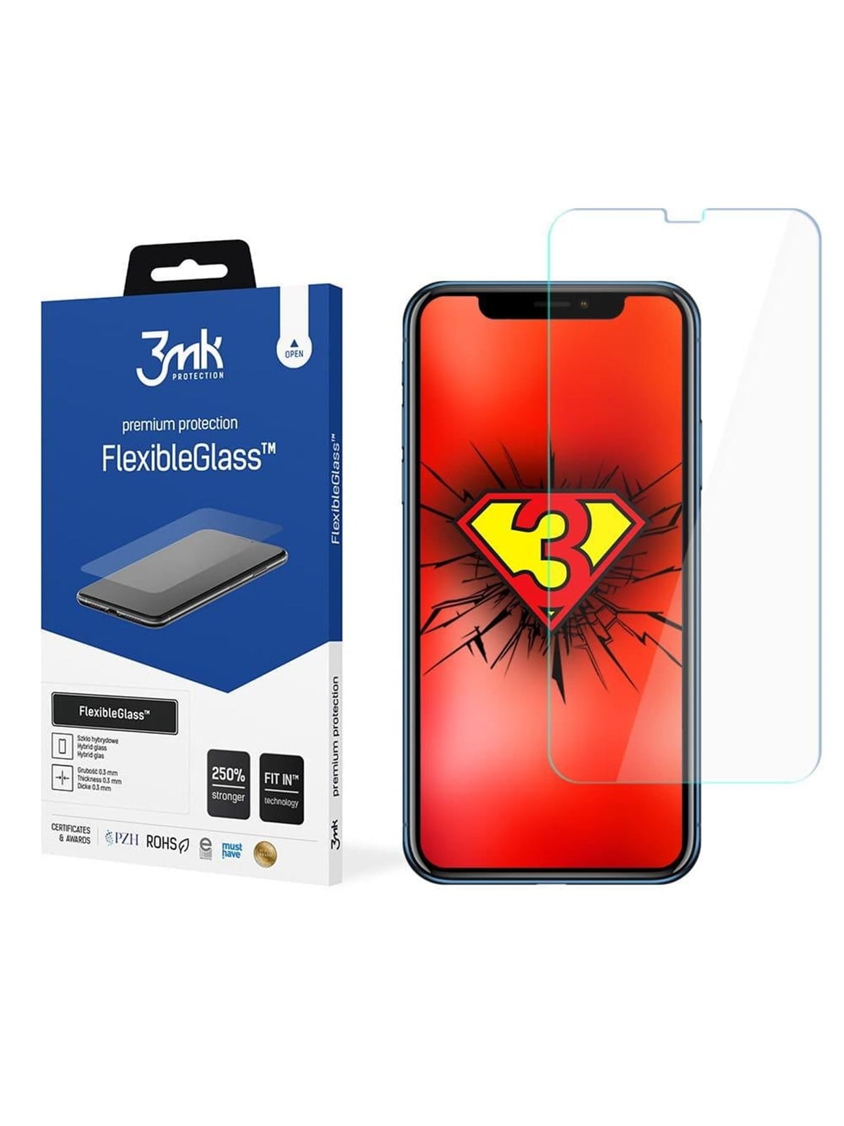 3mk FlexibleGlass Hybrid Glass - iPhone XR