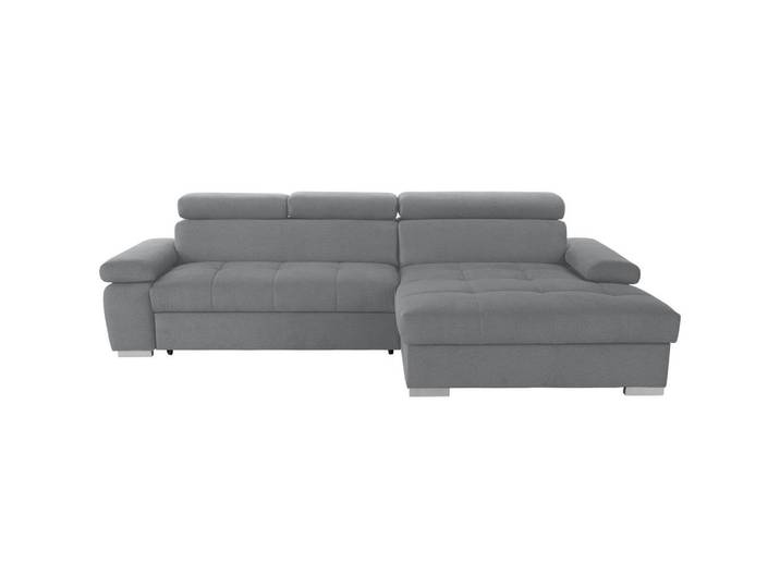 Ecksofa mit Bettkasten Perry Grau 292x183 cm