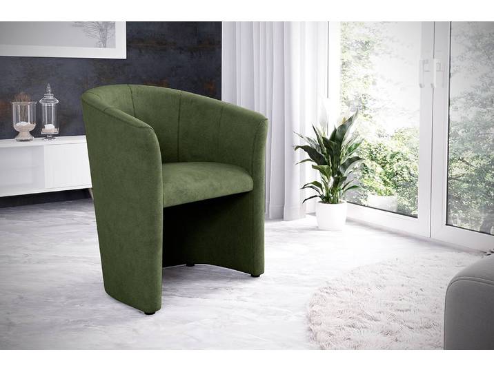 Cocktailsessel Sinclair Grün Microfaser Enza 66 x 75 x 56cm