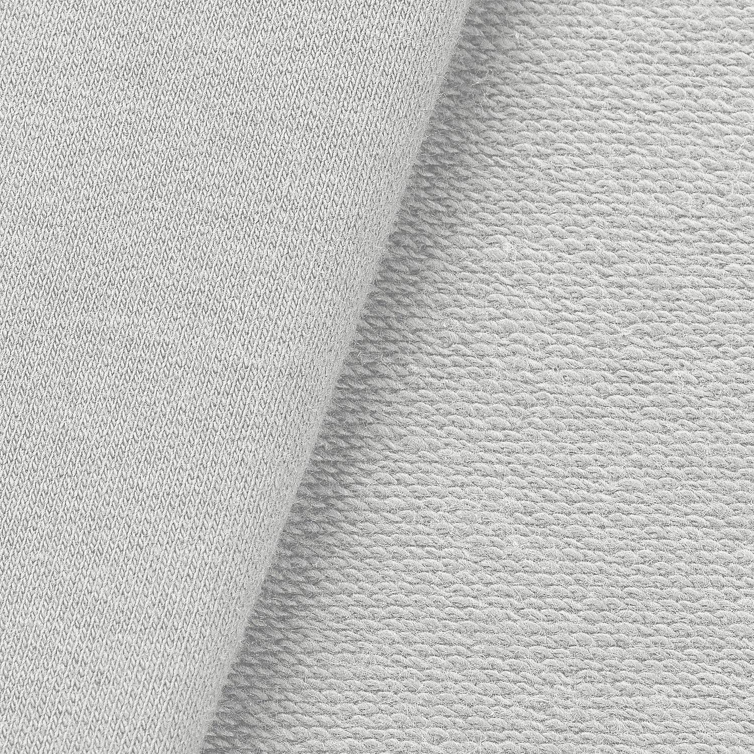 Sweat / French Terry "Fashion", hellgrau-melange