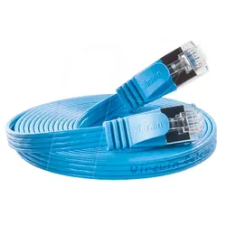 SLIM S6 075 BL - Cat.6 SLIM-Patchkabel, STP(PIMF), 0,75 m, blau