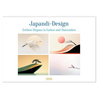 Japandi-Design (Wandkalender 2026 DIN A2 quer), CALVENDO Monatskalender