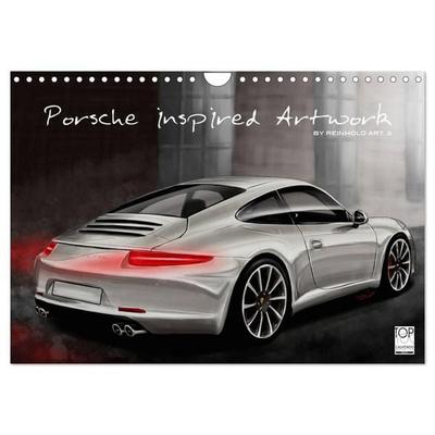 Porsche inspired Artwork by Reinhold Art´s (Wandkalender 2027 DIN A4 quer), CALVENDO Monatskalender