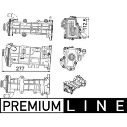 Kühler Abgasrückführung MAHLE CE 23 000P