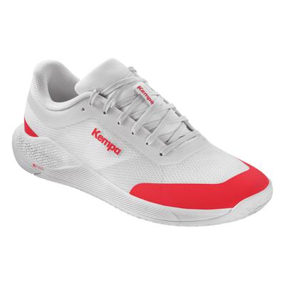 Hallenschuh KEMPA "Hallen-Sport-Schuhe Kourtfly Two", Kinder, Gr. 6, weiß (weiß, rot), Obermaterial: 100% Textilmaterial TEXMAT., Schuhe Hallenschuh