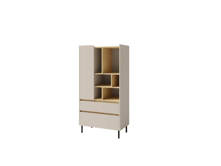 BÜCHERREGAL MURO 80x40x165 cm, Regal Beige