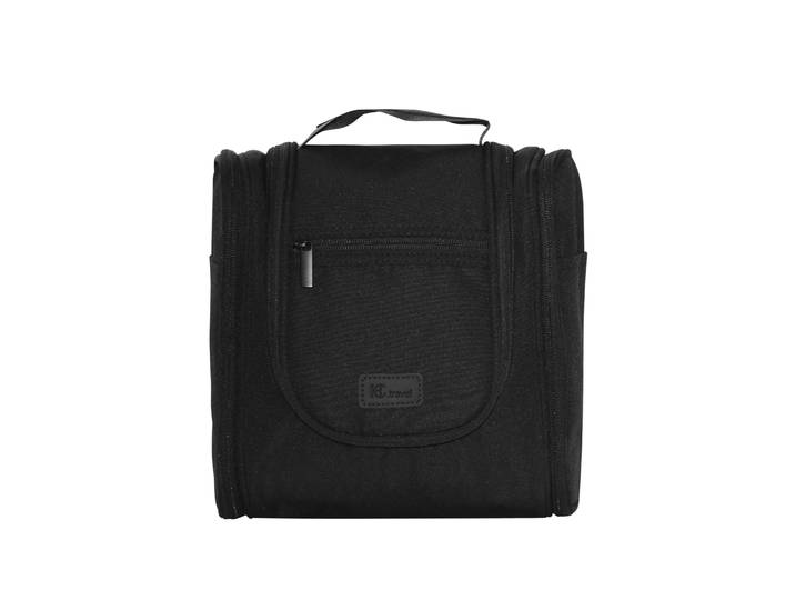 Kulturbeutel Necessaire zum Aufhängen 24 x 24 cm schwarz