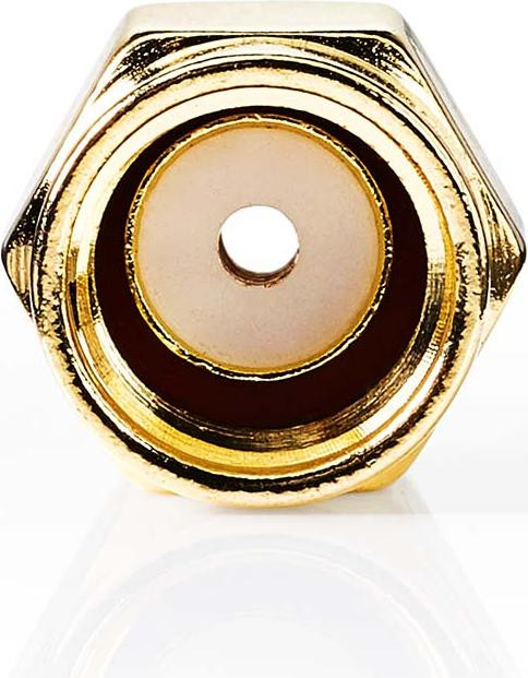 Nedis CSGB02900GD SMA naar SMA adapter, Goud, 50 ohm