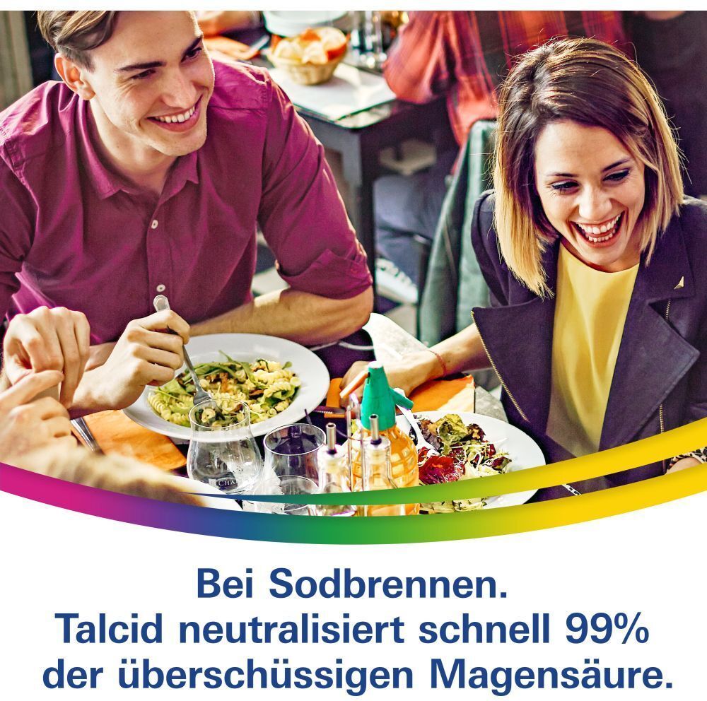 Talcid® Kautabletten – Schnell und langanhaltend gegen Sodbrennen 20 St 20 St Kautabletten