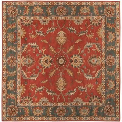 Livabliss Artistic Weavers Coliseum Hand Tufted Traditional Border Wool Area Rug
