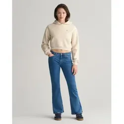 Gant für Mädchen. 610032 Bootcut-Jeans Teen blau (10años= 140cm), Lässig, Baumwolle, Denim, Kinderbekleidung